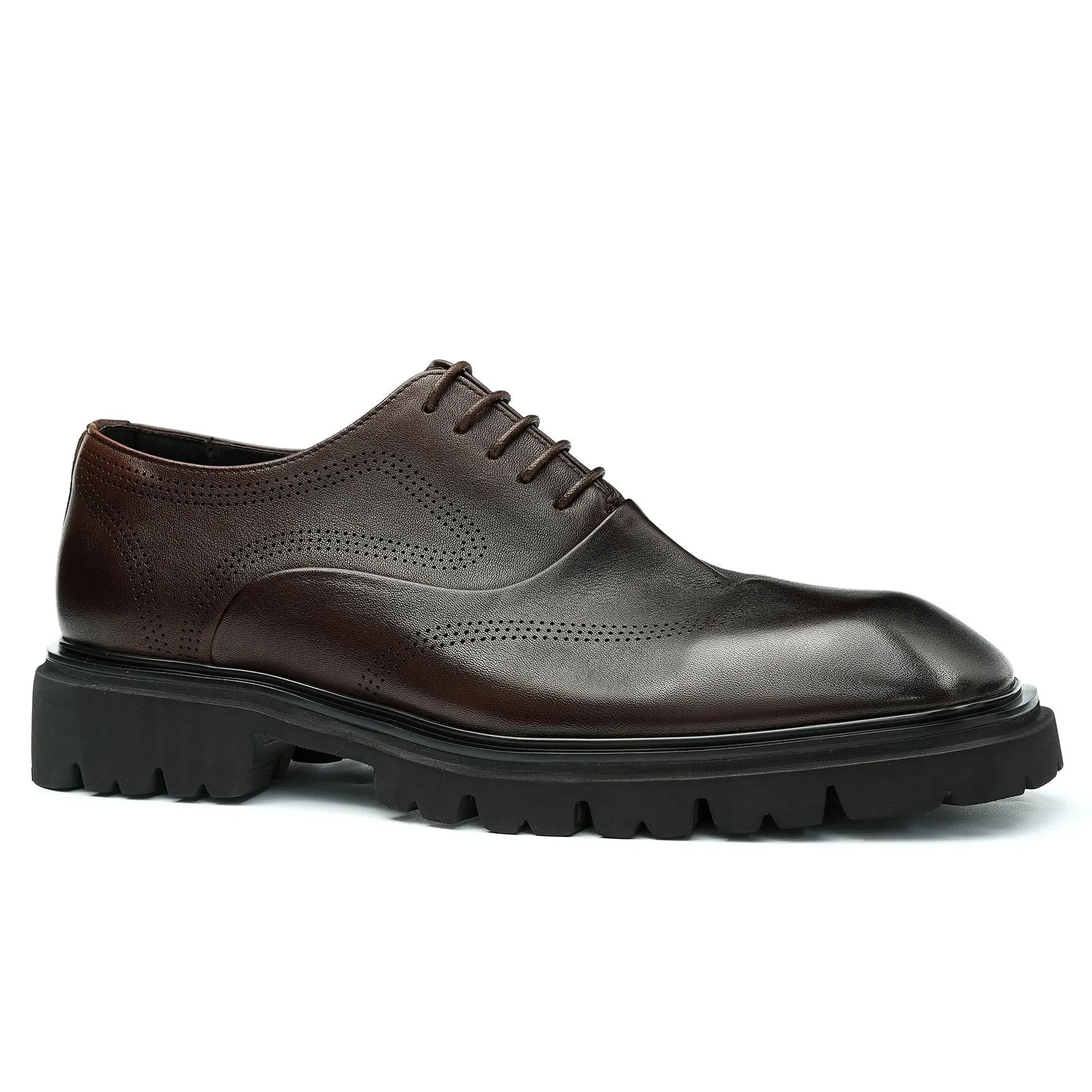 Chunky sole oxford shoes