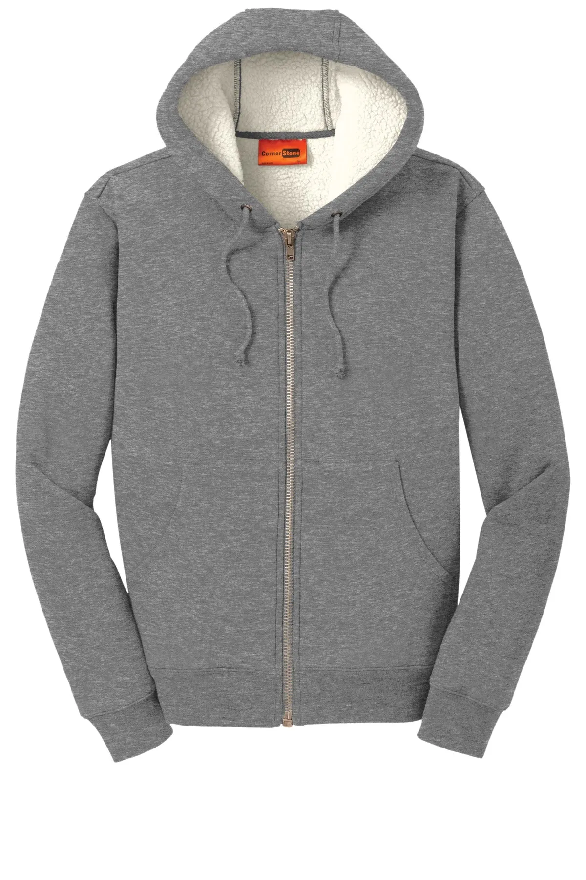 CornerStone Heavyweight Sherpa-Lined Hooded Fleece Jacket. CS625