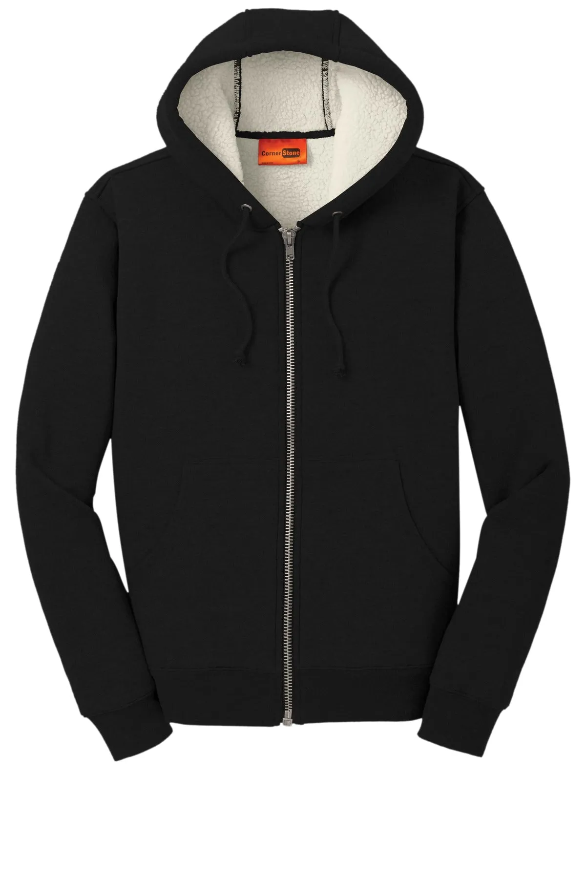 CornerStone Heavyweight Sherpa-Lined Hooded Fleece Jacket. CS625