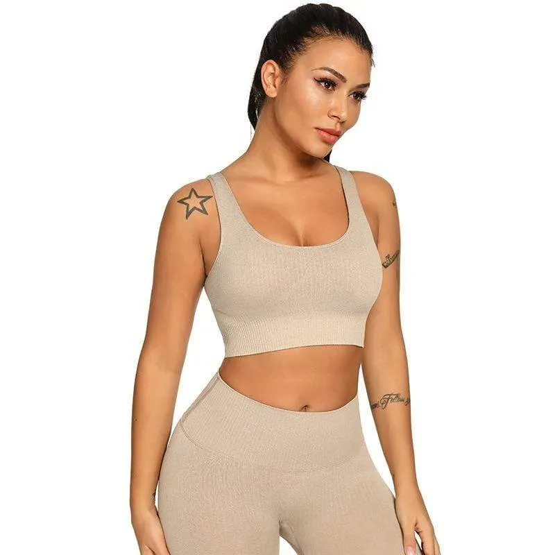 Crunch Seamless Gym Leggings & Top Set