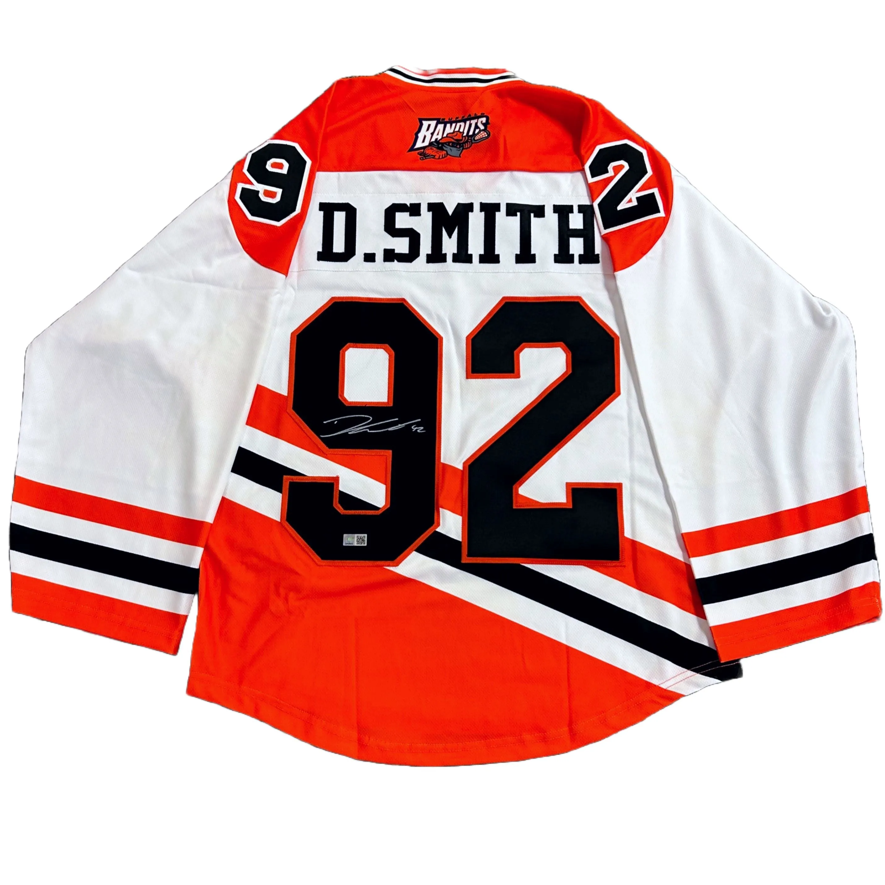 Dhane Smith Signed White Buffalo Bandits Pro Joy Jersey