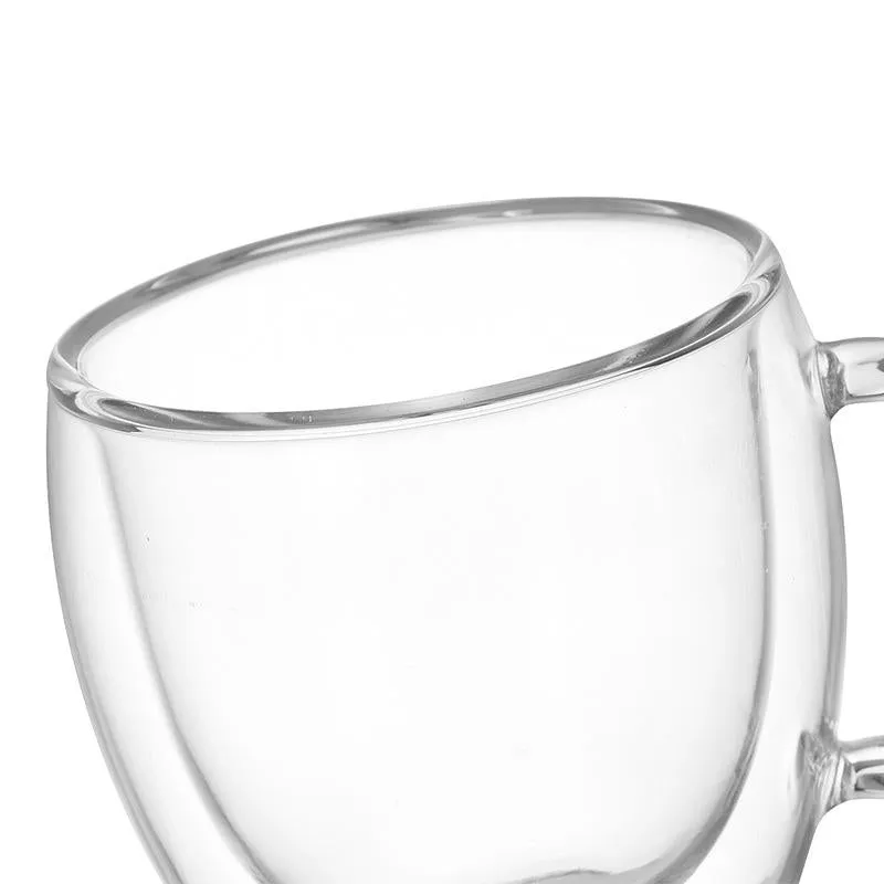 Double Wall Glass Coffee Tea Cup Heat-resistant