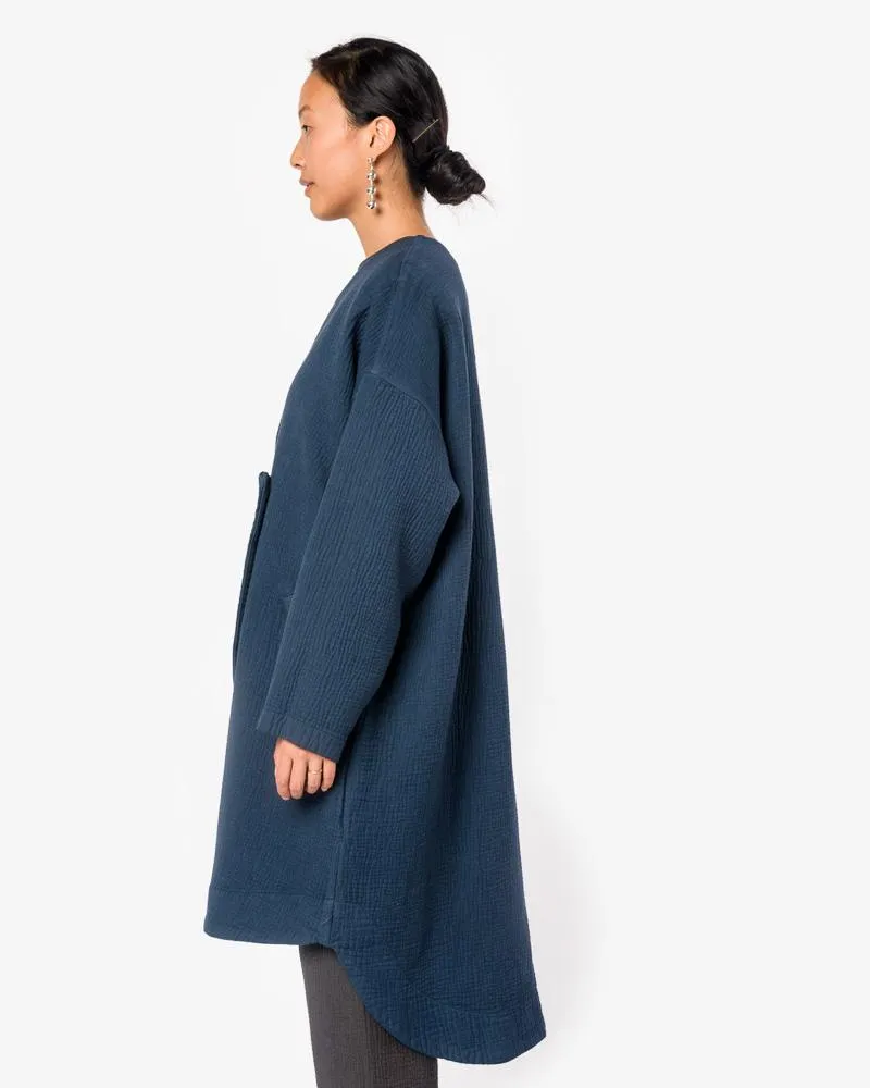 Dual Canvas Coat in Midnight