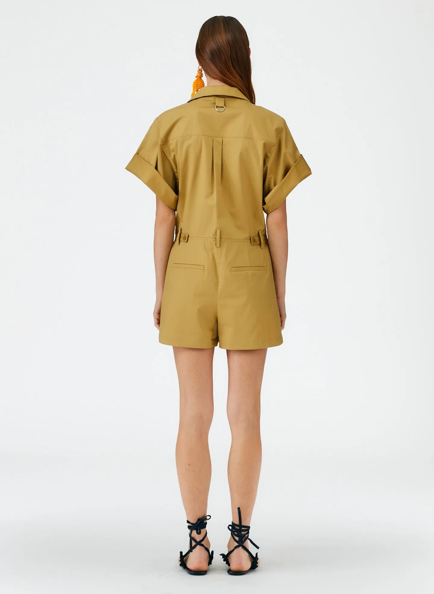 Eco Poplin Short Jumpsuit