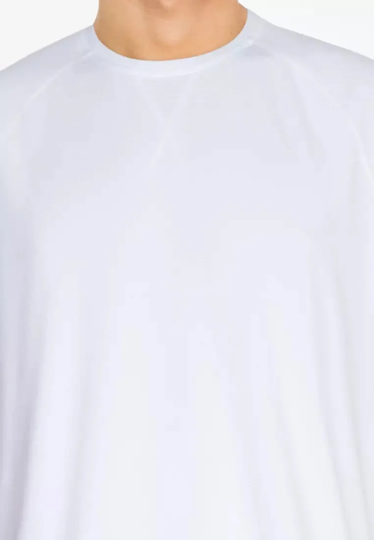 Equipe Men's Classic White Round Neck Tee