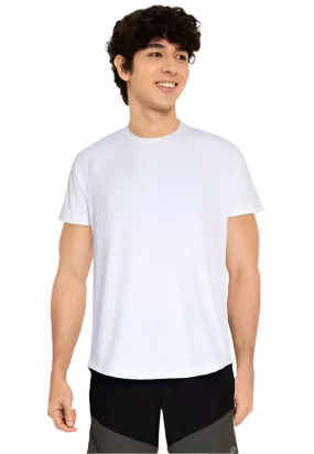 Equipe Men's Classic White Round Neck Tee