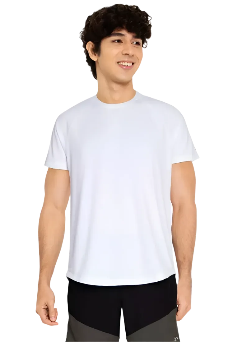 Equipe Men's Classic White Round Neck Tee