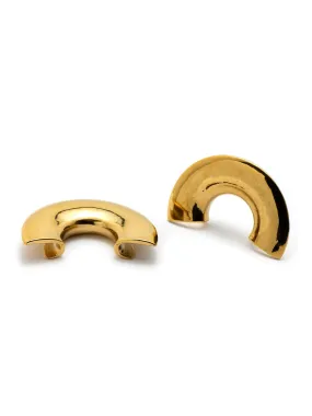 Gold Flared Steel Saddles