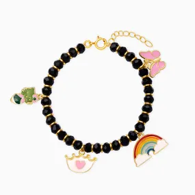 Golden Colourful Charm Infant Bracelet (0-18 months)