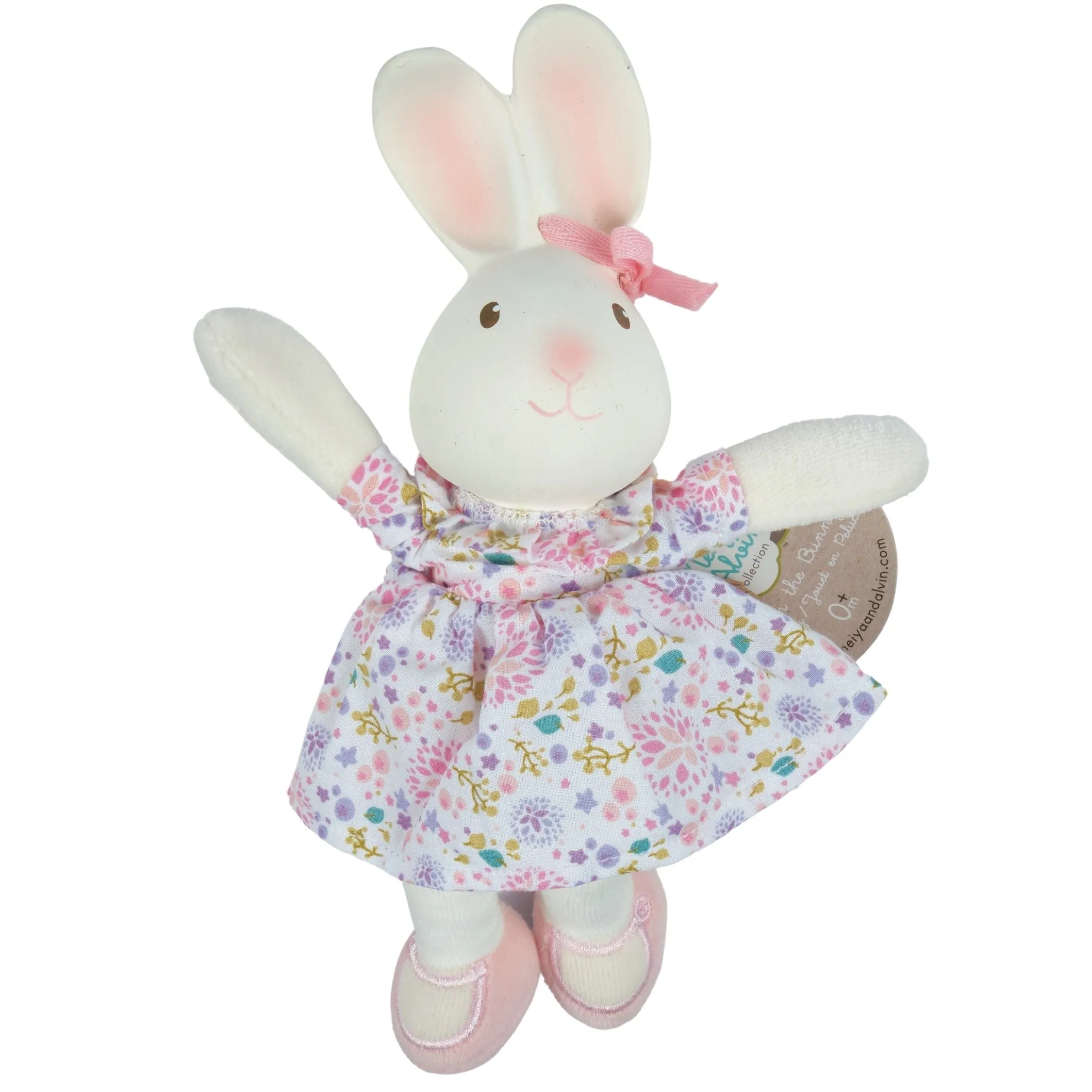 Havah the Bunny With Organic Rubber Head Plush Toy