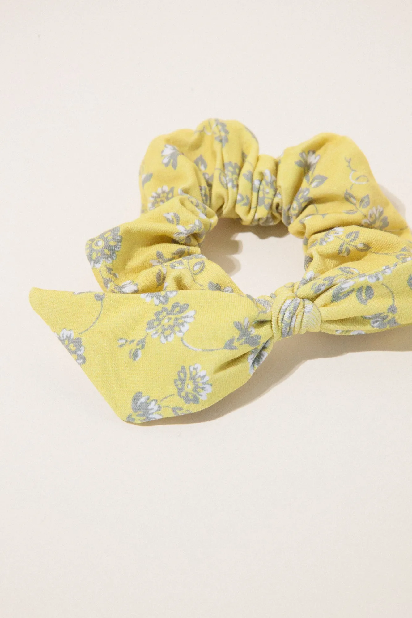 Honeysuckle Bunny Ear Scrunchie