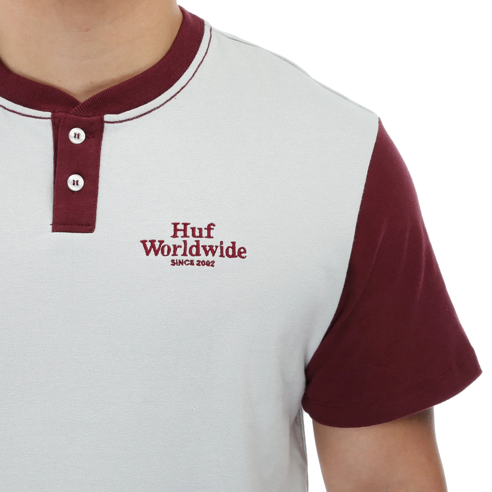 Huf Worldwide Henley - Ash/Wine