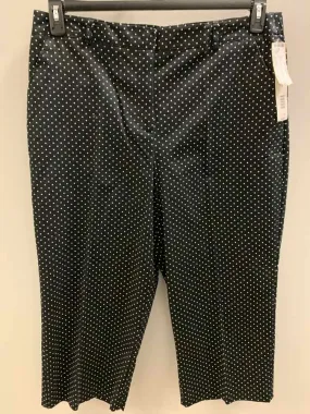 KIM ROGERS Size 18 BLK/WHT NWT Polka Dot CAPRI