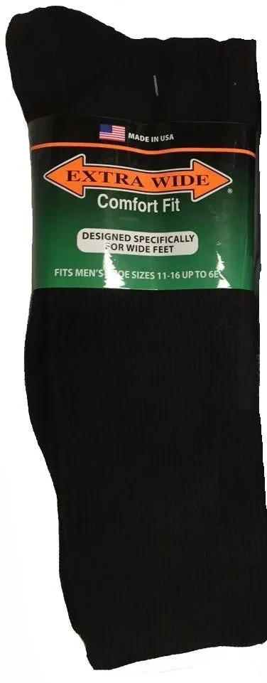 King Size Extra Wide Athletic Crew Sock