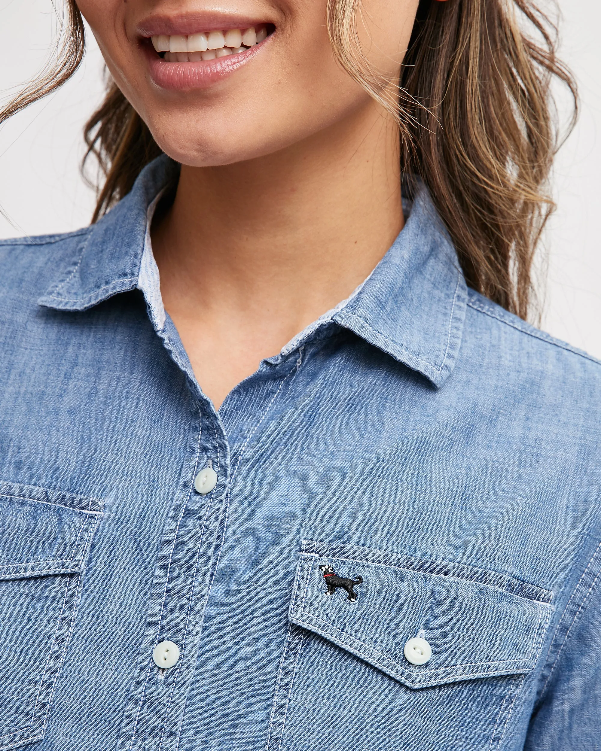 Ladies Celestial Chambray Shirt