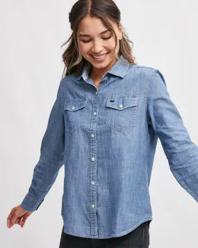 Ladies Celestial Chambray Shirt