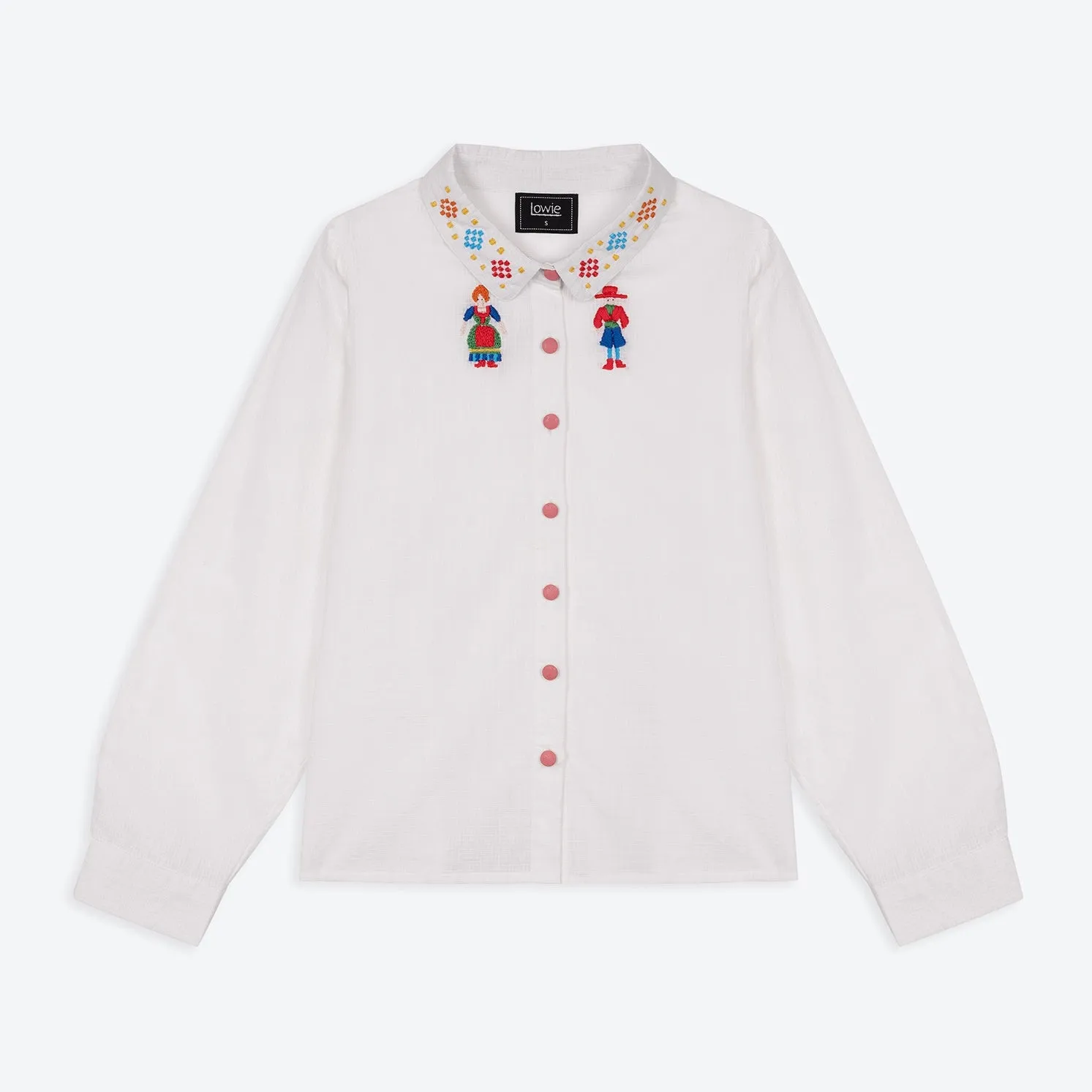 Lowie Folk People Embroidered Blouse