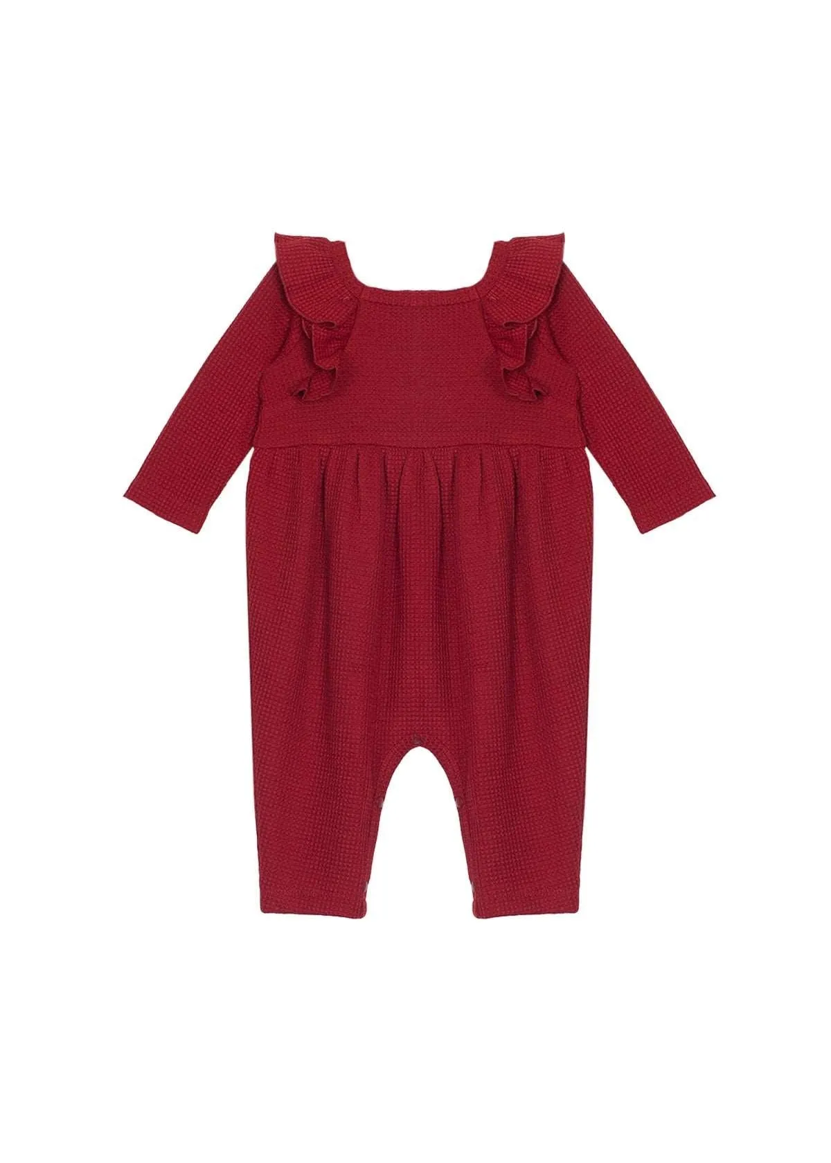 Mabel & Honey Berry & Olive Ruffle Romper