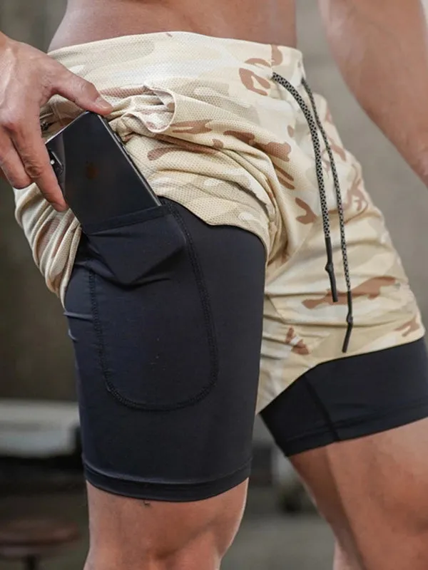 Men's athleisure two-piece shorts