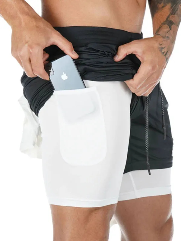 Men's athleisure two-piece shorts