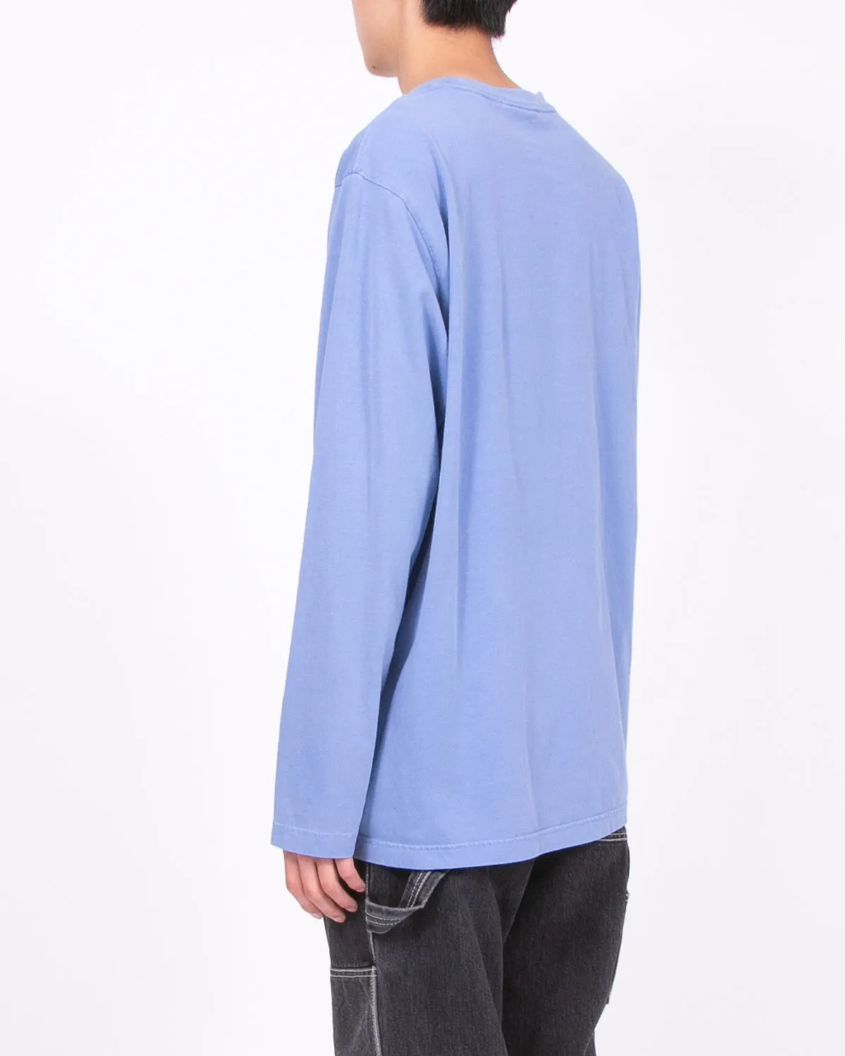 Natural Dyed Block LS Jersey - Coast