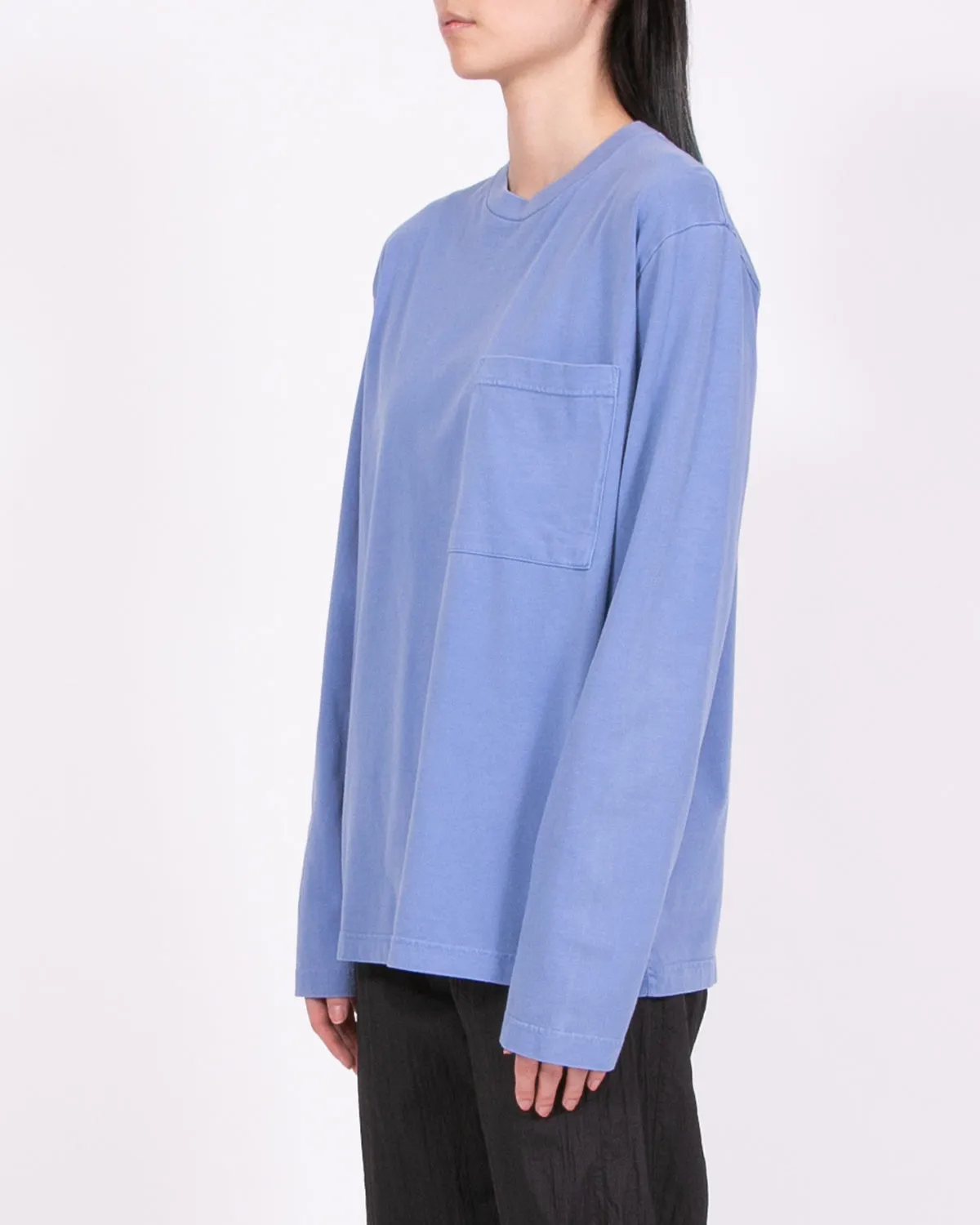 Natural Dyed Block LS Jersey - Coast