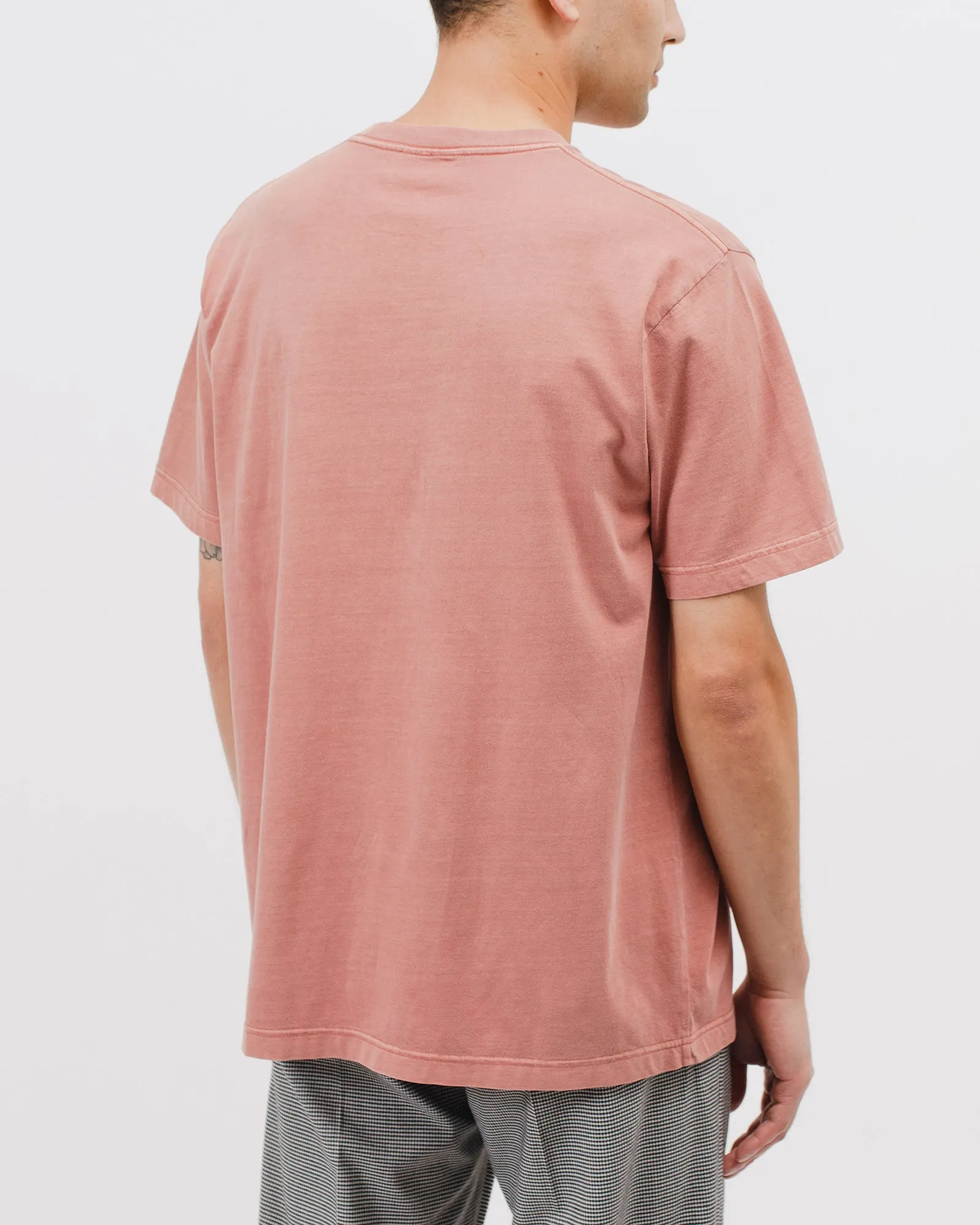 Natural Dyed Block SS Jersey - Brick