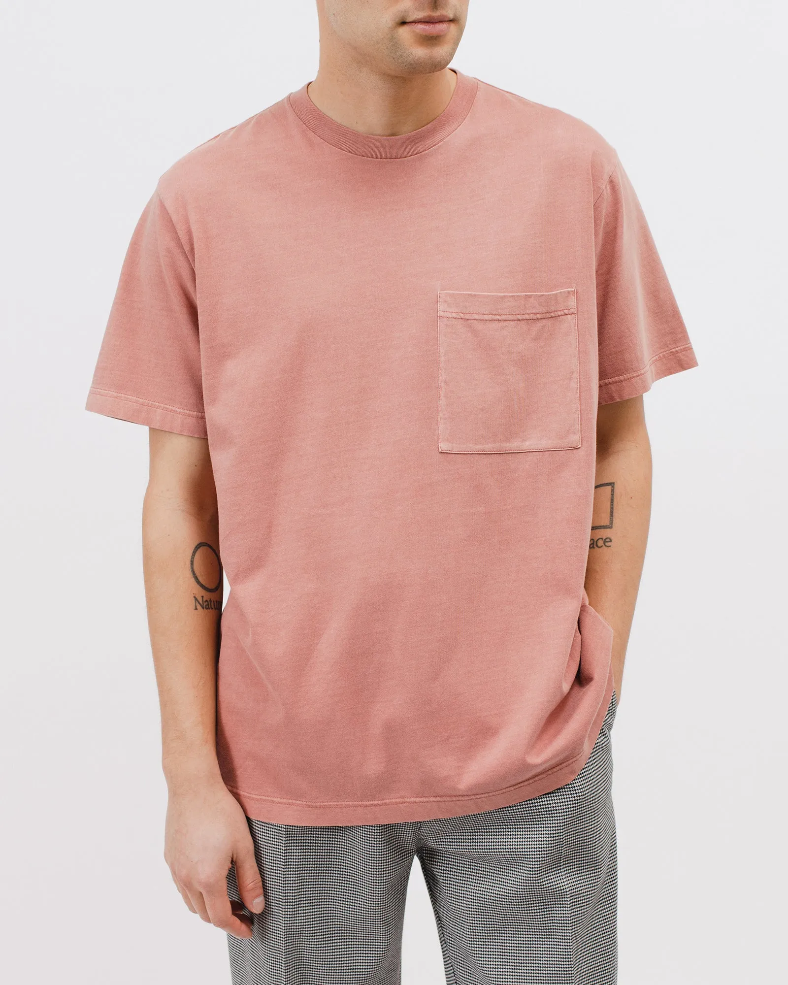 Natural Dyed Block SS Jersey - Brick