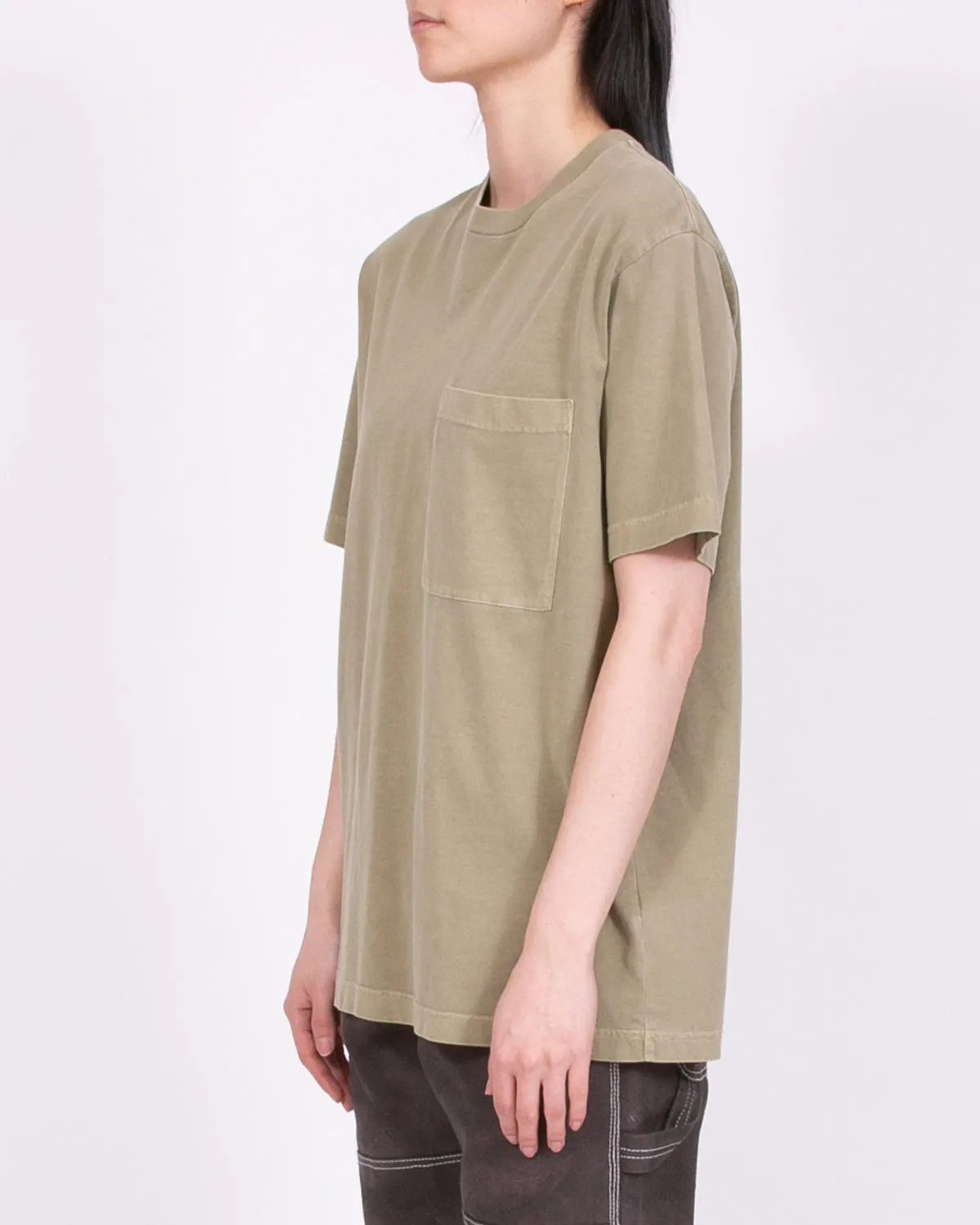 Natural Dyed Block SS Jersey - Lichen