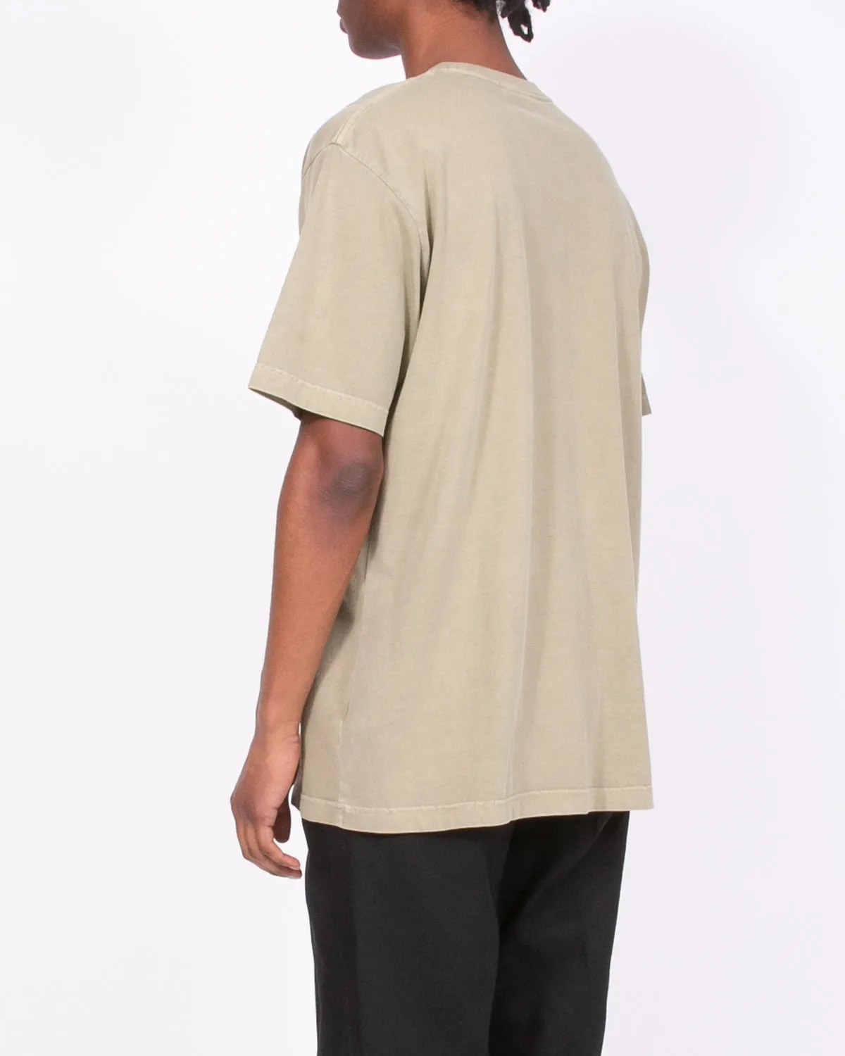 Natural Dyed Block SS Jersey - Lichen