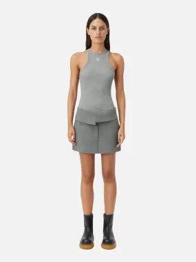 Nora Rib Tank - Grey Marle