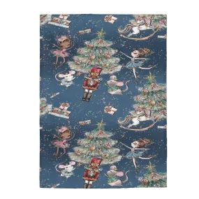 Nutcracker Velveteen Plush Blanket