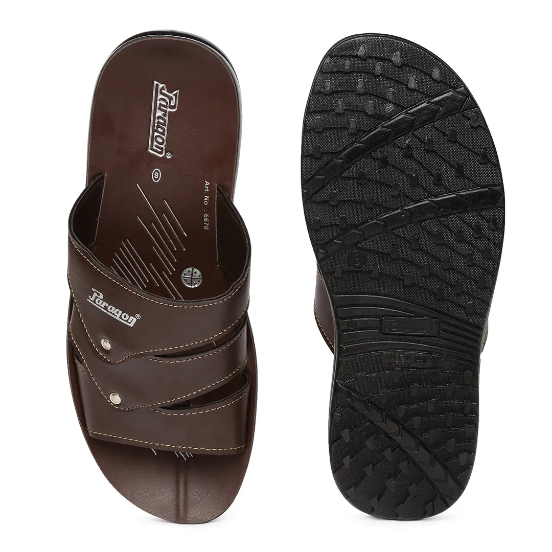 Paragon PU6670G Men Stylish Lightweight Flipflops | Comfortable with Anti skid soles | Casual & Trendy Slippers | Indoor & Outdoor