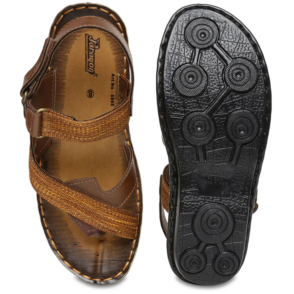 Paragon PU8905G Men Stylish Sandals | Comfortable Sandals for Daily Outdoor Use | Casual Formal Sandals with Cushioned Soles