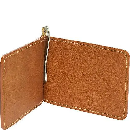 Piel Leather Bi-Fold Money Clip