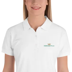 Presidential Crown  Women's Premium Polo Shirt Gildan 82800L Embroidered