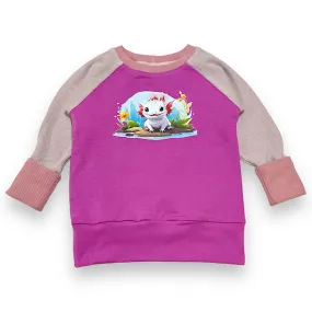 Size Med (3-6y) Winter Jumper - Cute Axolotl