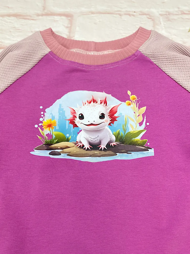 Size Med (3-6y) Winter Jumper - Cute Axolotl