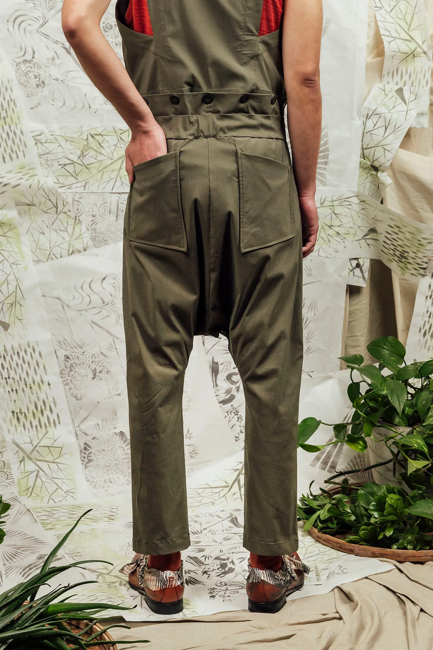 SL24 MAKOTO JUMPSUIT PANT - KHAKI