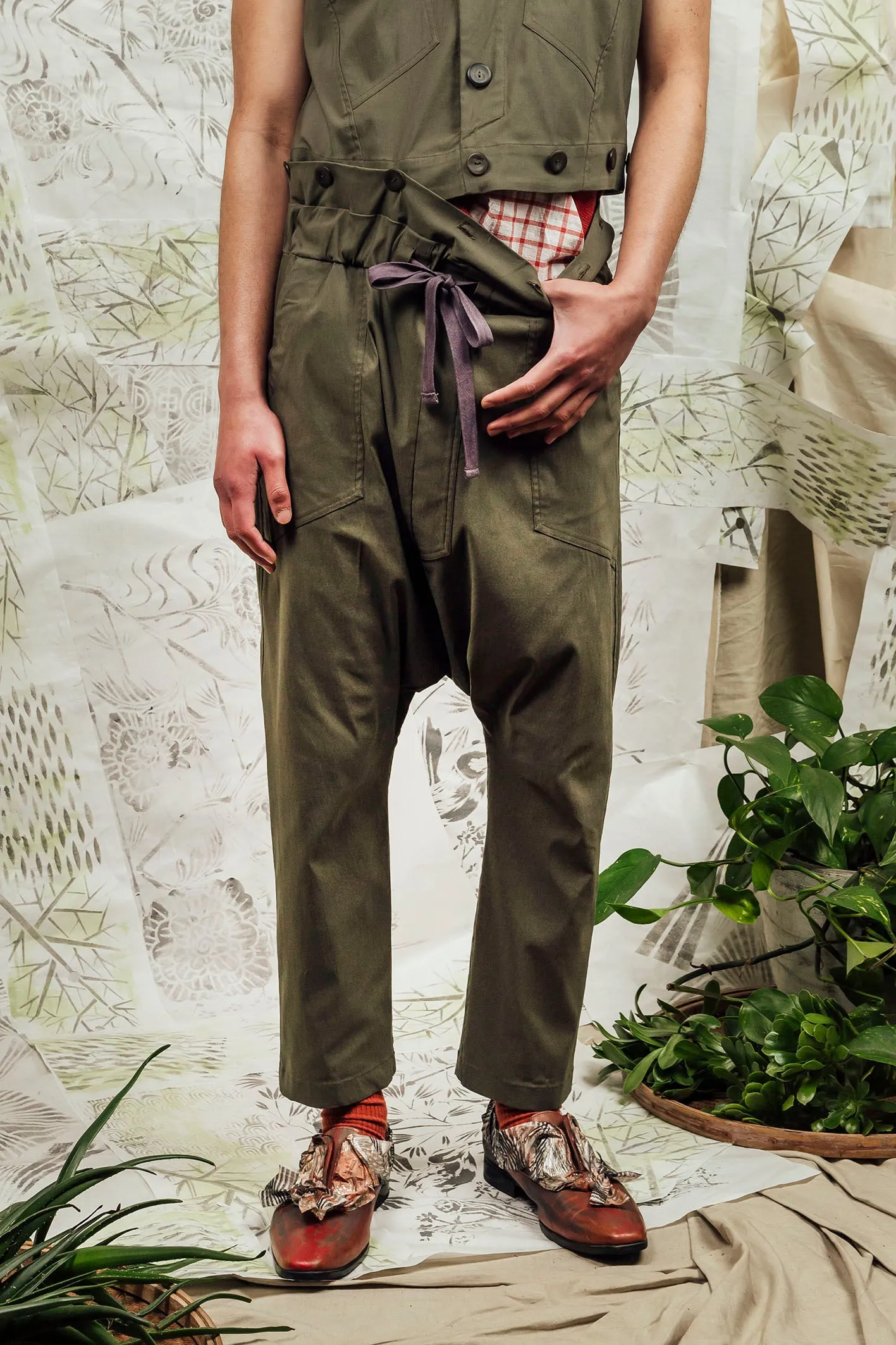 SL24 MAKOTO JUMPSUIT PANT - KHAKI