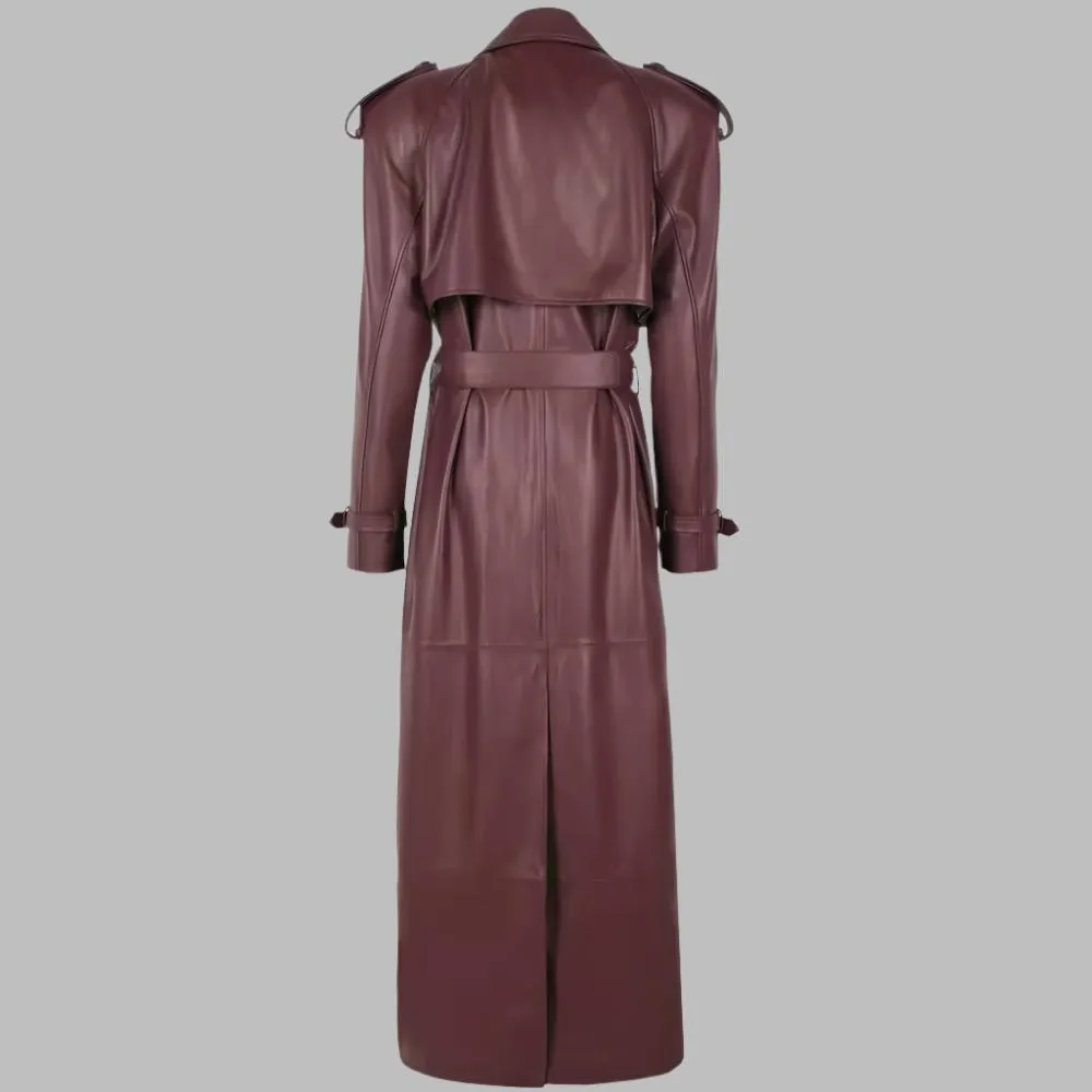 Sloane Leather Trench