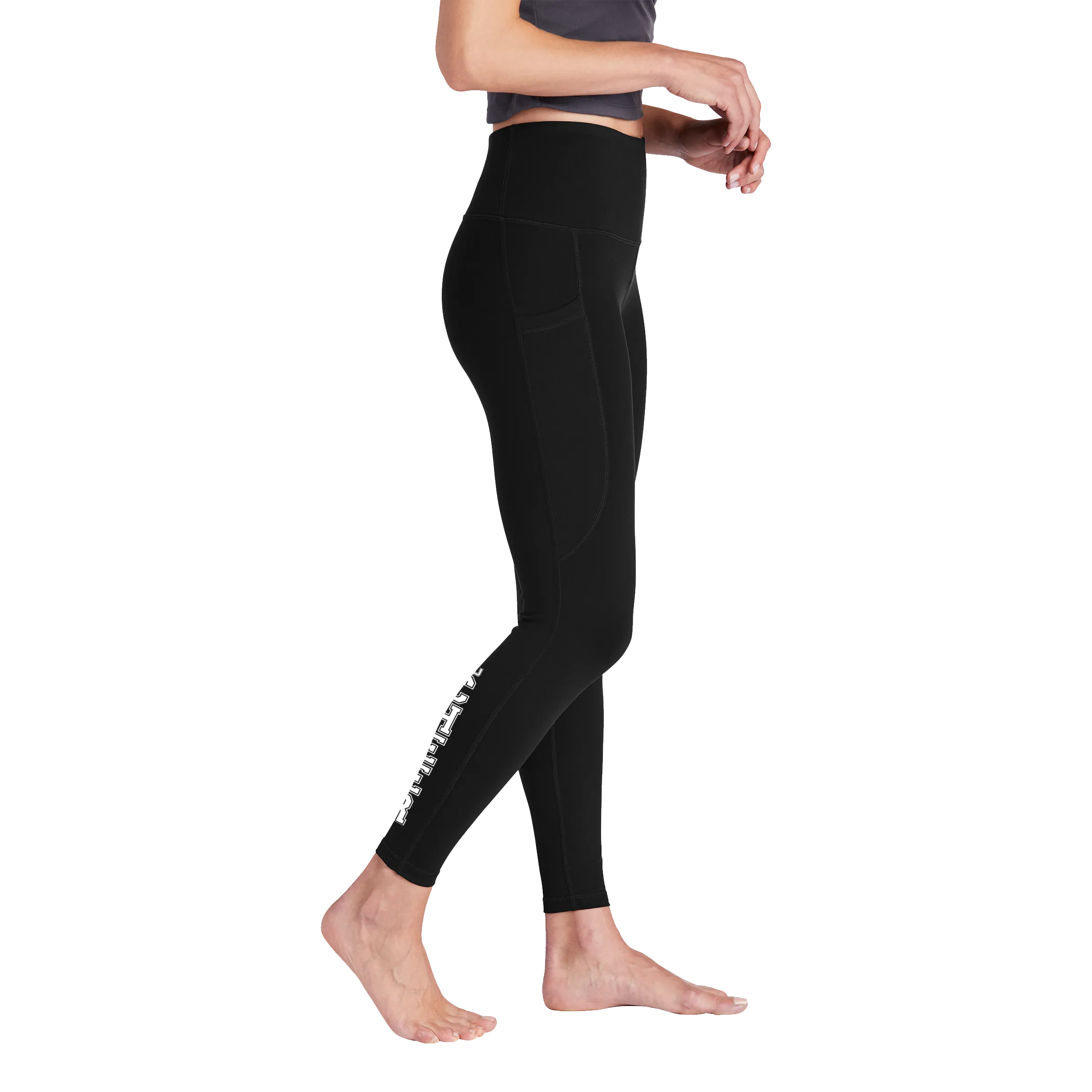 Sport-Tek Ladies High Rise 7/8 Legging- Cheer Block