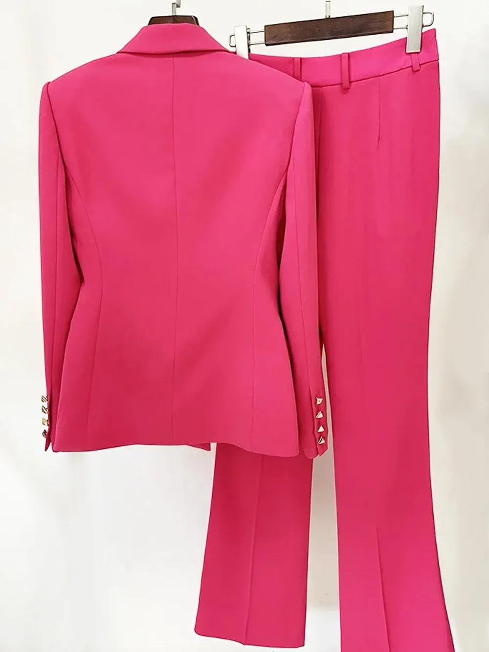 SSESY Double Breast Blazer & Flared Pants Set