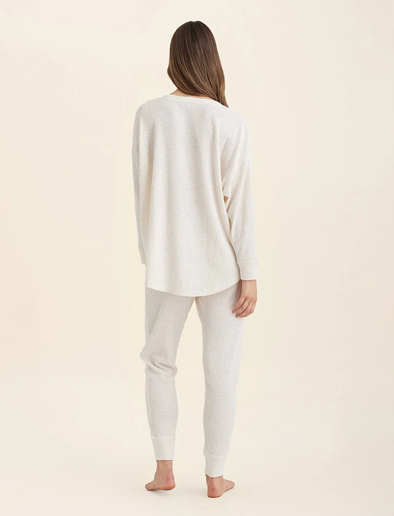 Super Soft Waffle Long Sleeve Relaxed Top