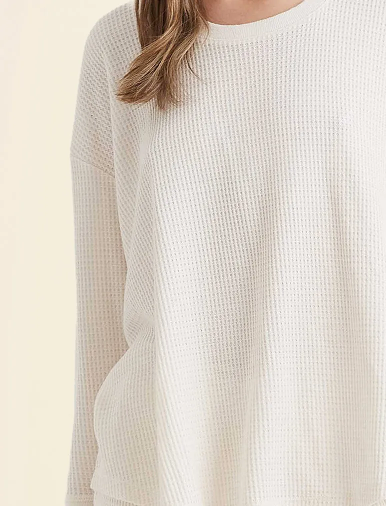 Super Soft Waffle Long Sleeve Relaxed Top