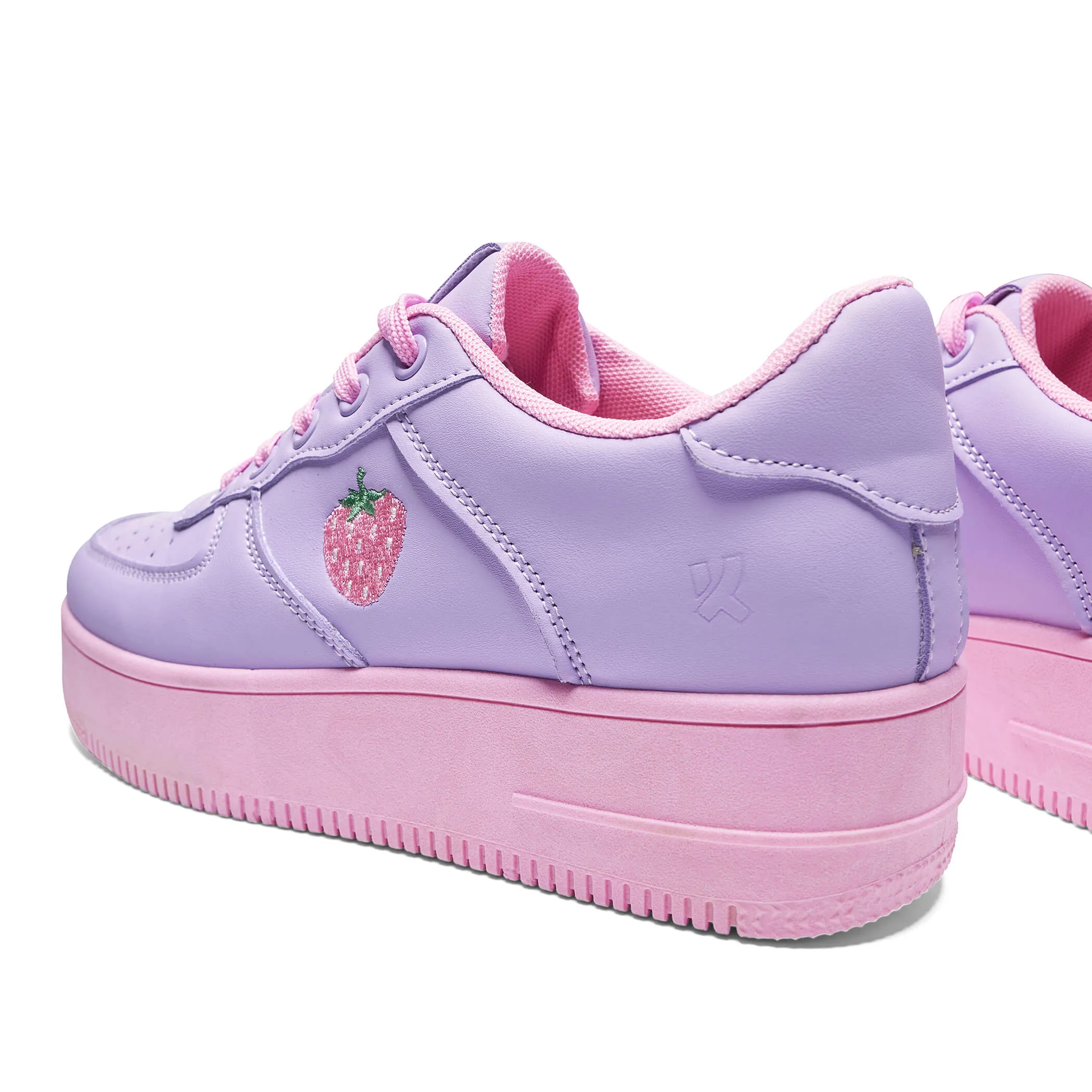 Sweet Strawberry Platform Trainers Purple