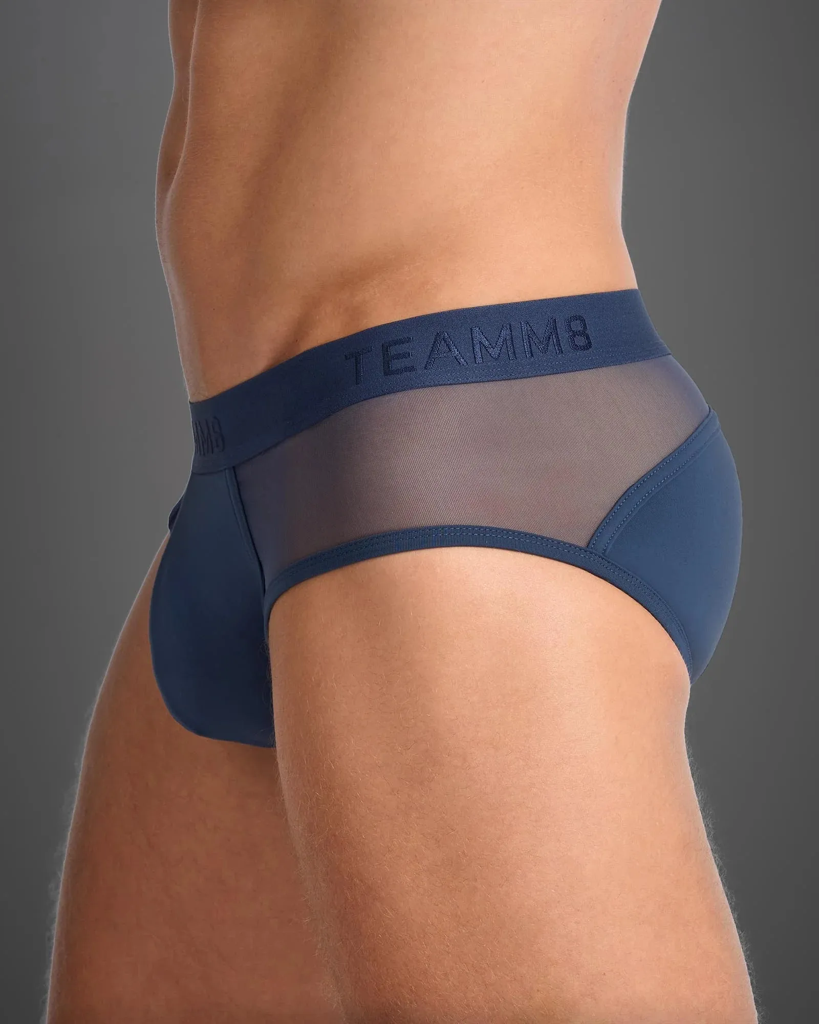 Teamm8 Score Sheer brief mesh navy