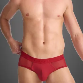 Teamm8 Score Sheer brief mesh red