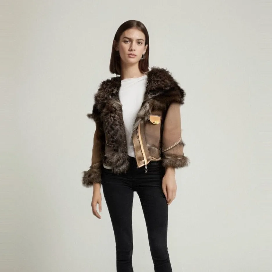 The Jordyn Oversized Cropped Faux Fur Winter Jacket - Multiple Colors