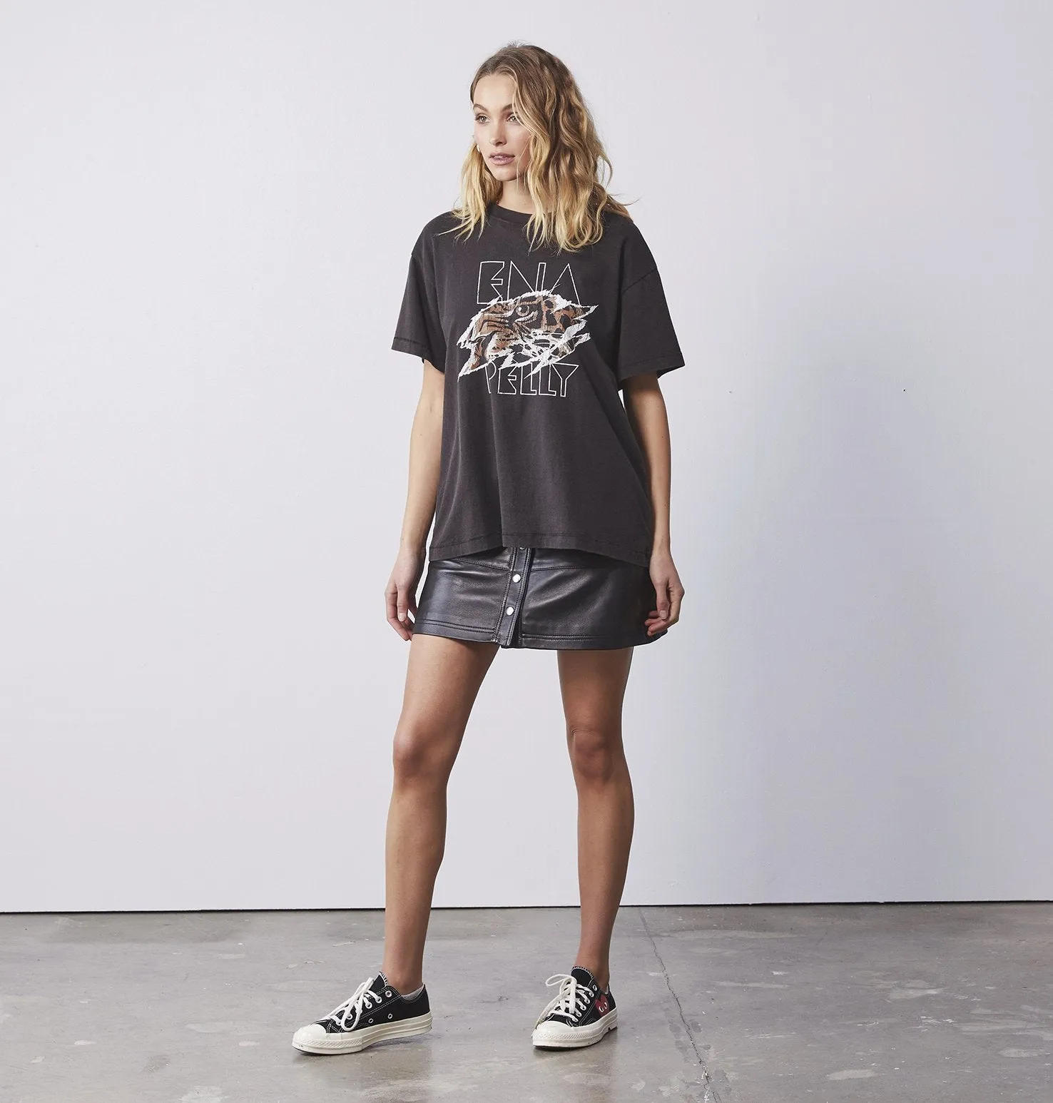 Tigers Eye Tee - Washed Black